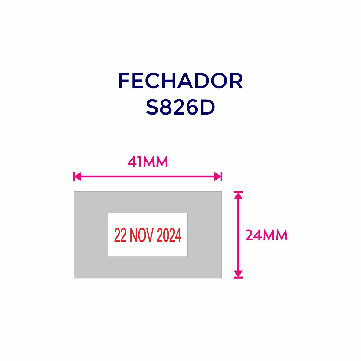 Sello fechador Shiny 4.1x2.4cm autoentintable